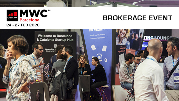 Brokerage Event del Mobile World Congress 2020
 
Inscripcions fins al 12/02/20
L’Hospitalet de Llobregat